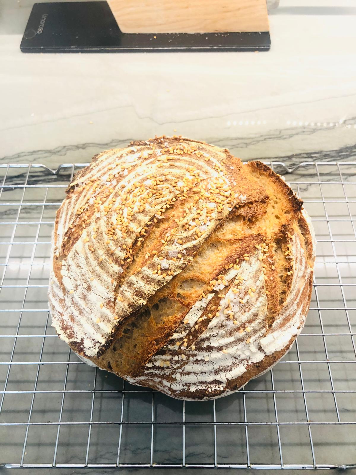 Artisan sourdough bread